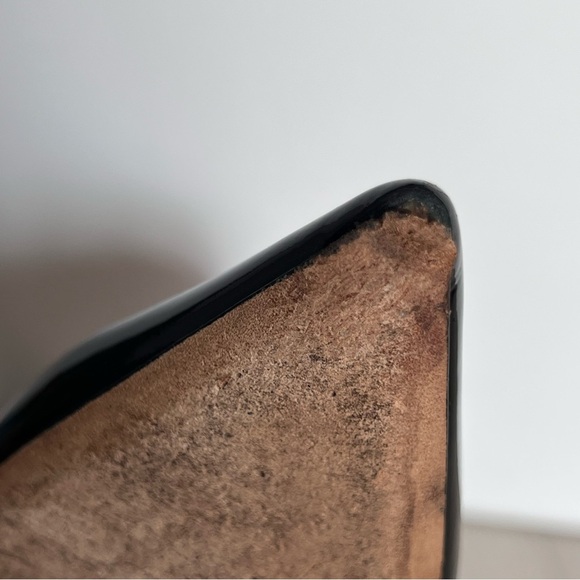 Jimmy Choo Black Patent Leather Stiletto Pumps Preppy Classic EU 38.5/ US 8 - Picture 15 of 15